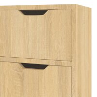 vidaXL Sideboard Sonoma-Eiche 90x30x72 cm Holzwerkstoff