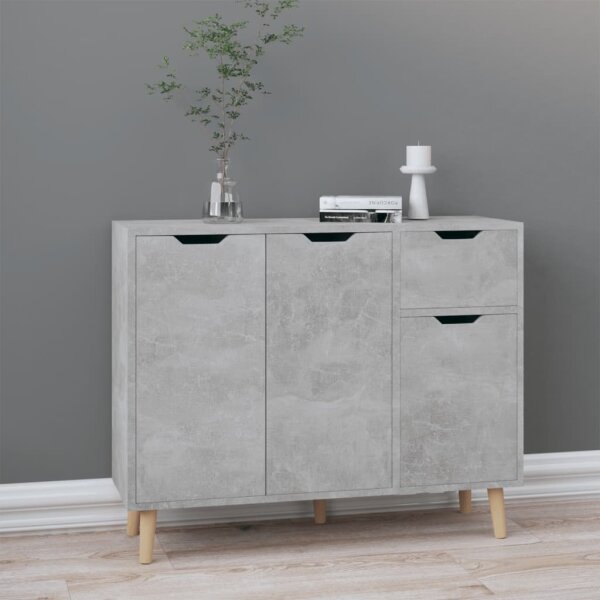 vidaXL Sideboard Betongrau 90x30x72 cm Holzwerkstoff