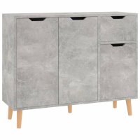 vidaXL Sideboard Betongrau 90x30x72 cm Holzwerkstoff