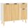 vidaXL Sideboard Wei&szlig; Sonoma-Eiche 90x30x72 cm Holzwerkstoff