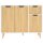 vidaXL Sideboard Wei&szlig; Sonoma-Eiche 90x30x72 cm Holzwerkstoff