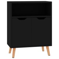 vidaXL Sideboard Schwarz 60x30x72 cm Holzwerkstoff