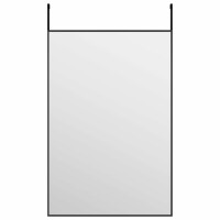 vidaXL Türspiegel Schwarz 40x60 cm Glas und Aluminium