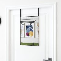 vidaXL Türspiegel Schwarz 40x60 cm Glas und Aluminium