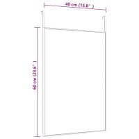 vidaXL T&uuml;rspiegel Schwarz 40x60 cm Glas und Aluminium