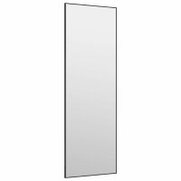 vidaXL T&uuml;rspiegel Schwarz 40x100 cm Glas und Aluminium