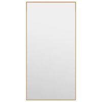 vidaXL Türspiegel Golden 30x60 cm Glas und Aluminium