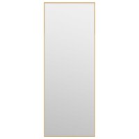 vidaXL Türspiegel Golden 30x80 cm Glas und Aluminium