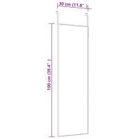 vidaXL T&uuml;rspiegel Golden 30x100 cm Glas und Aluminium