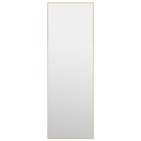 vidaXL Türspiegel Golden 40x100 cm Glas und Aluminium