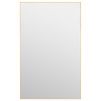 vidaXL Türspiegel Golden 50x80 cm Glas und Aluminium