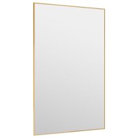 vidaXL T&uuml;rspiegel Golden 50x80 cm Glas und Aluminium