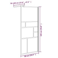 vidaXL Duschwand f&uuml;r Walk-In Dusche 90x195 cm ESG-Glas Wei&szlig;