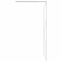 vidaXL Duschwand f&uuml;r Walk-In Dusche 100x195 cm ESG-Glas Wei&szlig;