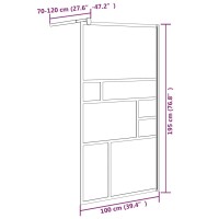 vidaXL Duschwand f&uuml;r Walk-In Dusche 100x195 cm ESG-Glas Wei&szlig;