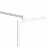 vidaXL Duschwand für Walk-In Dusche 115x195 cm ESG-Glas Weiß
