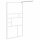 vidaXL Duschwand für Walk-In Dusche 115x195 cm ESG-Glas Weiß