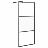 vidaXL Duschwand für Walk-In Dusche 80x195 cm ESG...