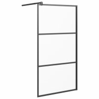 vidaXL Duschwand für Walk-In Dusche 100x195 cm ESG...