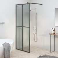 vidaXL Duschwand f&uuml;r Walk-in Dusche 80x195 cm Dunkles Sicherheitsglas