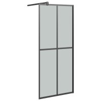 vidaXL Duschwand f&uuml;r Walk-in Dusche 80x195 cm Dunkles Sicherheitsglas