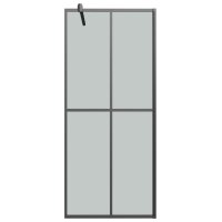 vidaXL Duschwand f&uuml;r Walk-in Dusche 80x195 cm Dunkles Sicherheitsglas