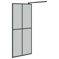 vidaXL Duschwand f&uuml;r Walk-in Dusche 80x195 cm Dunkles Sicherheitsglas