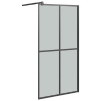 vidaXL Duschwand f&uuml;r Walk-in Dusche 100x195cm Dunkles Sicherheitsglas