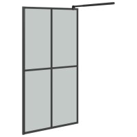 vidaXL Duschwand f&uuml;r Walk-in Dusche 100x195cm Dunkles Sicherheitsglas