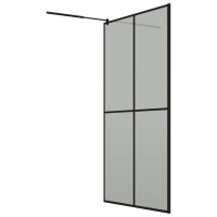 vidaXL Duschwand f&uuml;r Walk-in Dusche 118x190 cm Dunkles Sicherheitsglas