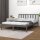 vidaXL Massivholzbett Grau Kiefer 150x200 cm 5FT King Size