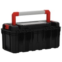 vidaXL Werkzeugkoffer Schwarz und Rot 55x28x26,5 cm