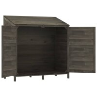 vidaXL Ger&auml;tehaus Anthrazit 102x52x112 cm Massivholz Tanne