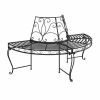 vidaXL Baumbänke Halbrund 2 Stk. Ø160 cm...
