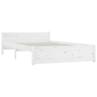 vidaXL Bett mit Schubladen Wei&szlig; 135x190 cm 4FT6 Double