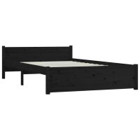 vidaXL Bett mit Schubladen Schwarz 135x190 cm 4FT6 Double