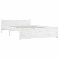 vidaXL Bett mit Schubladen Wei&szlig; 140x190 cm