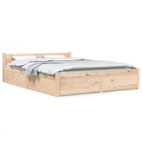 vidaXL Bett mit Schubladen 150x200 cm 5FT King Size