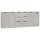 vidaXL 3-tlg. Sideboard-Set Betongrau Holzwerkstoff