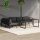 vidaXL 6-tlg. Garten-Lounge-Set mit Kissen Aluminium Anthrazit