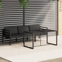 vidaXL 4-tlg. Garten-Lounge-Set mit Kissen Aluminium Anthrazit