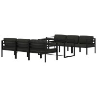 vidaXL 7-tlg. Garten-Lounge-Set mit Kissen Aluminium Anthrazit