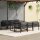 vidaXL 7-tlg. Garten-Lounge-Set mit Kissen Aluminium Anthrazit