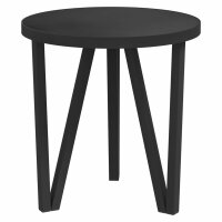 vidaXL Beistelltisch Schwarz Ø35 cm MDF