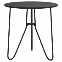 vidaXL Beistelltisch Schwarz 48 cm MDF und Eisen