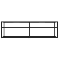 vidaXL TV-Schrank Transparent 140x40x40,5 cm Hartglas