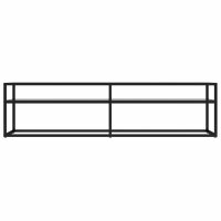 vidaXL TV-Schrank Transparent 160x40x40,5 cm Hartglas