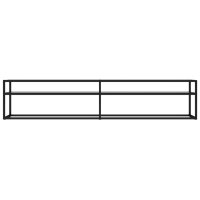 vidaXL TV-Schrank Transparent 200x40x40,5 cm Hartglas