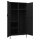 vidaXL Kleiderschrank Schwarz 90x50x180 cm Stahl