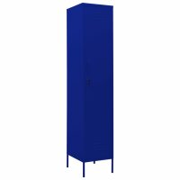 vidaXL Schließfachschrank Marineblau 35x46x180 cm...